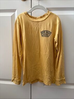 Kids Tiny Whales Sleeve Crewneck Shirt - Mustard Yellow